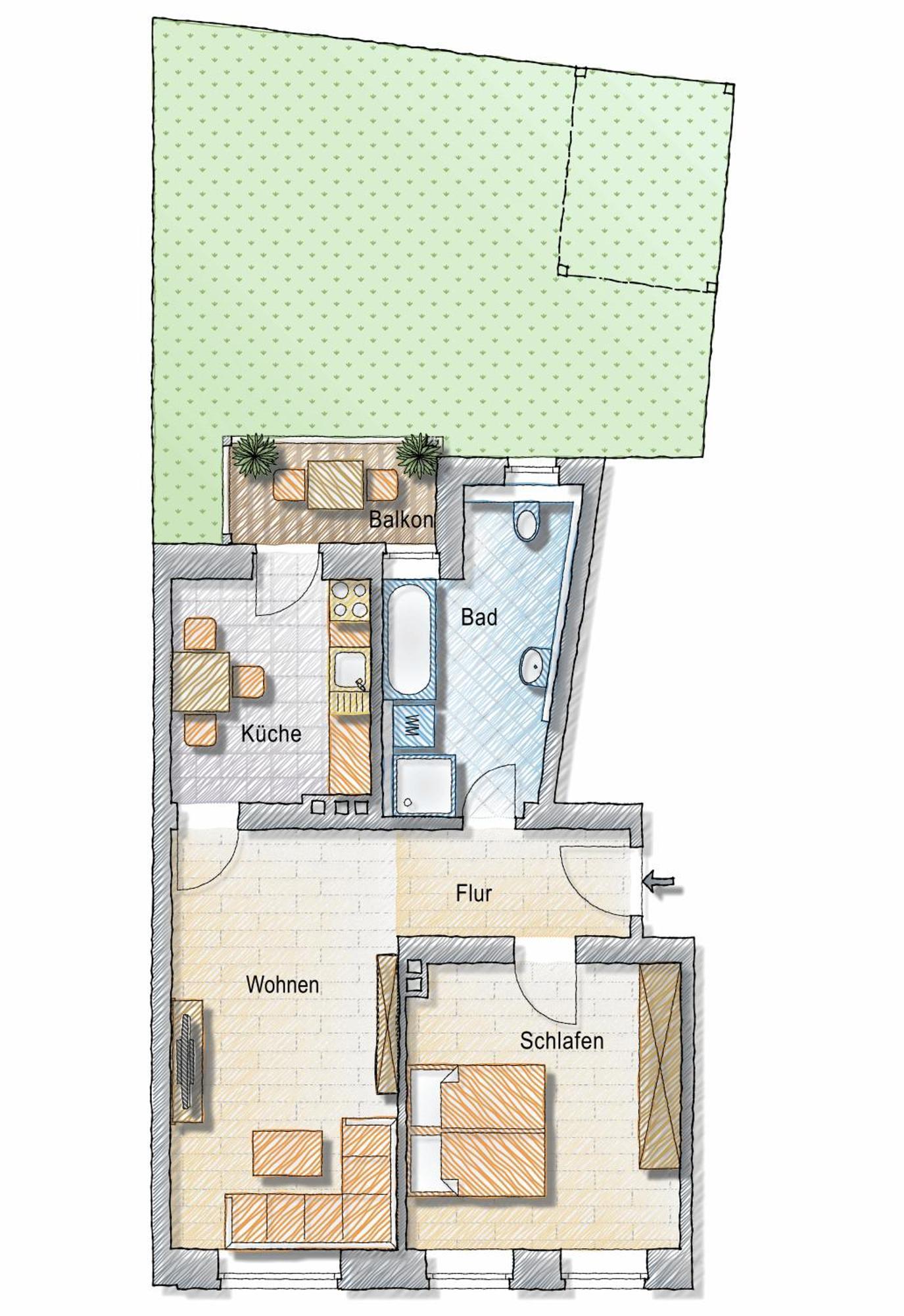 Bohnapartments - Altstadtoase - Balkon Und Garten - Wlan Erfurt Luaran gambar